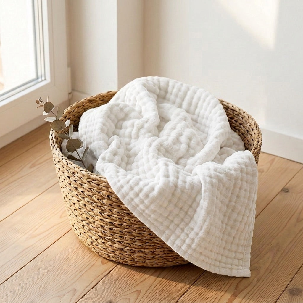 Muslin-tæppet – 100 % muslin-bomuld